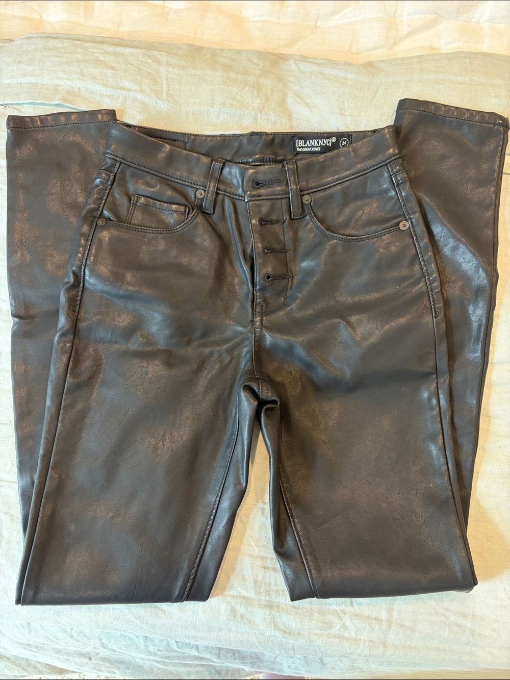 Blank NYC The Great Jones High-Rise Faux Leather Skinny Pants